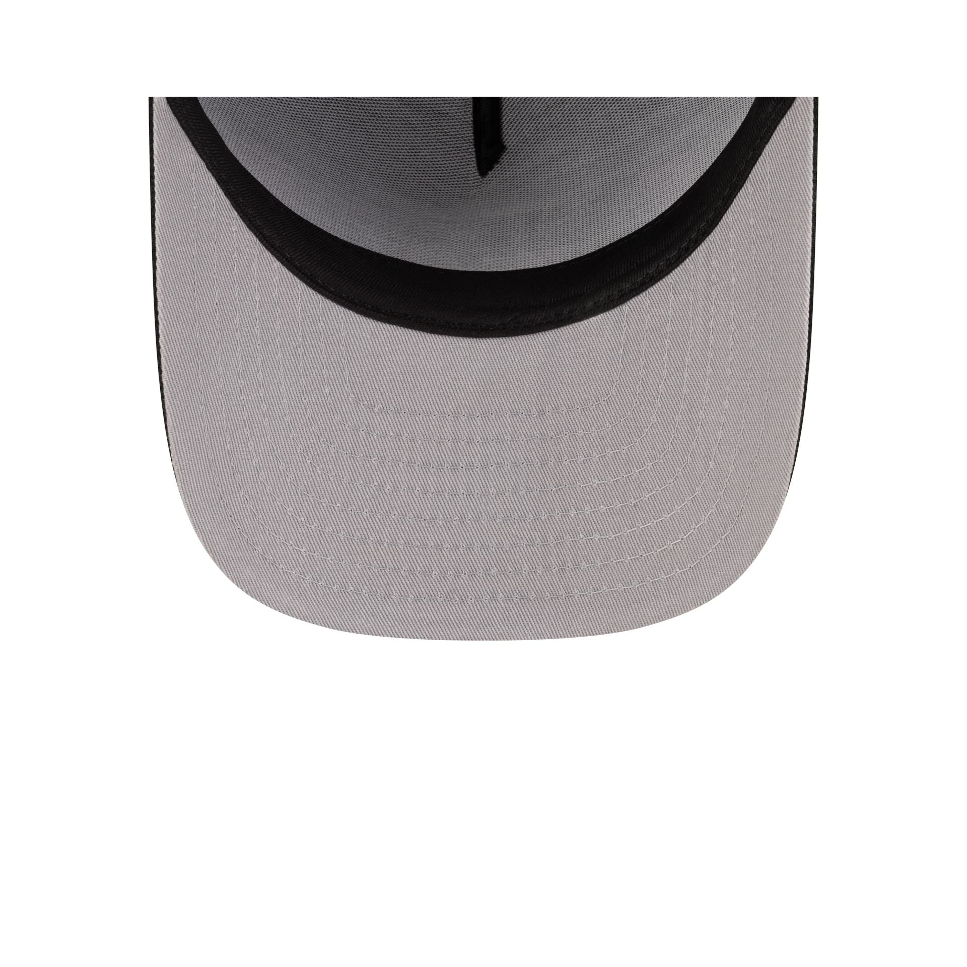 Atlanta Braves Black Script Safety Pin 59FIFTY A-Frame Fitted Hat