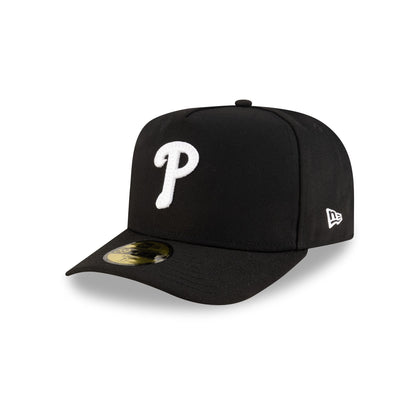 Philadelphia Phillies Black Script Safety Pin 59FIFTY A-Frame Fitted Hat