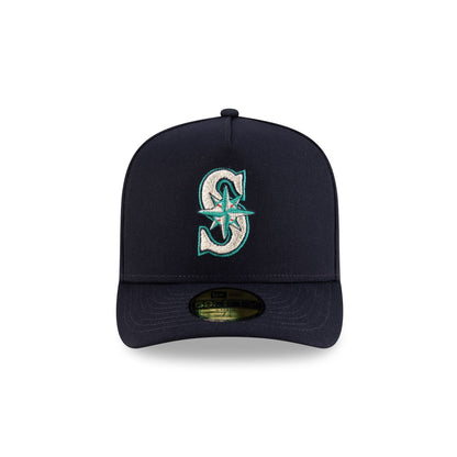 Seattle Mariners Script Safety Pin 59FIFTY A-Frame Fitted Hat