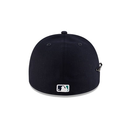 Seattle Mariners Script Safety Pin 59FIFTY A-Frame Fitted Hat