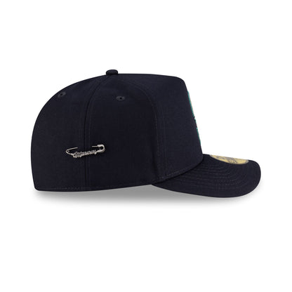 Seattle Mariners Script Safety Pin 59FIFTY A-Frame Fitted Hat