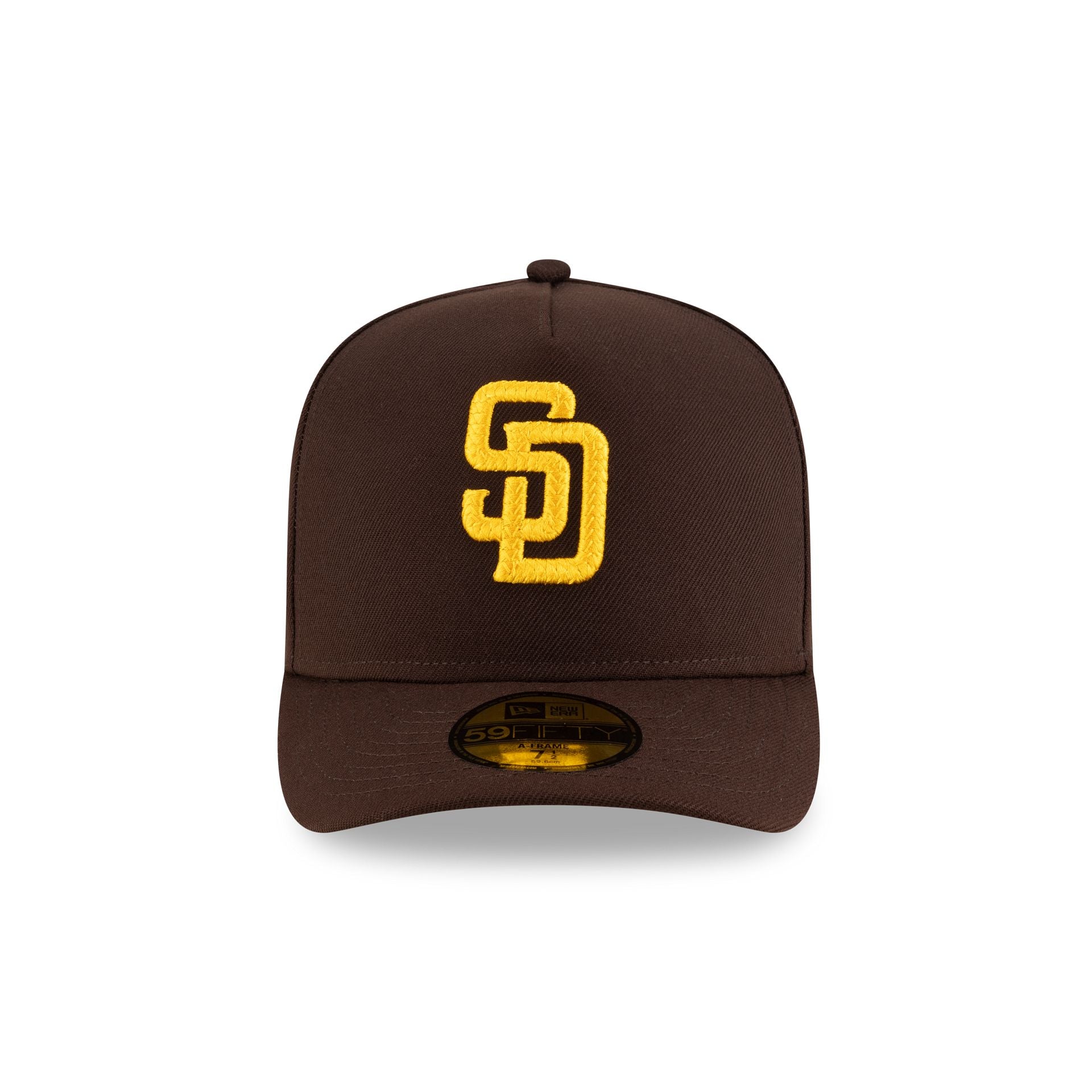 San Diego Padres Script Safety Pin 59FIFTY A-Frame Fitted Hat