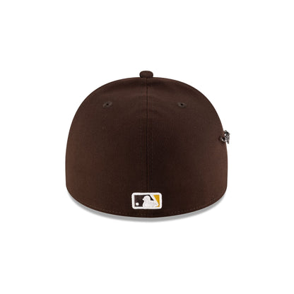 San Diego Padres Script Safety Pin 59FIFTY A-Frame Fitted Hat