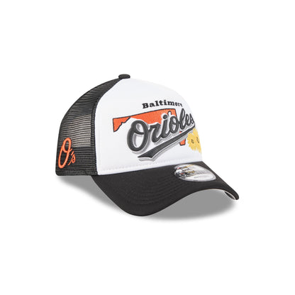 Baltimore Orioles State Flower 9FORTY A-Frame Trucker Hat