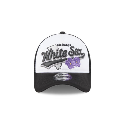 Chicago White Sox State Flower 9FORTY A-Frame Trucker Hat
