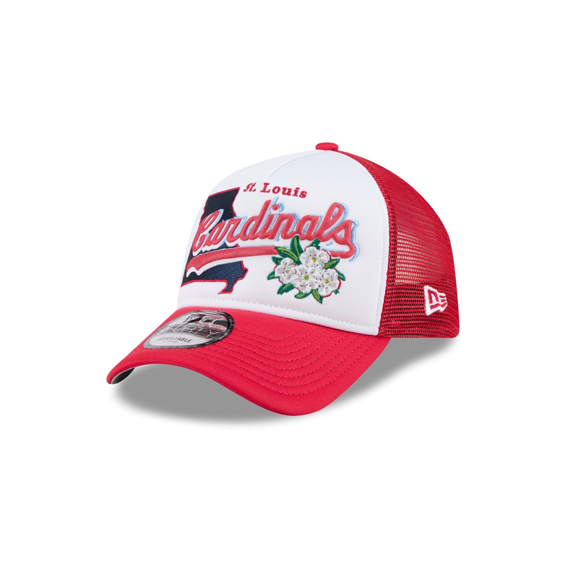 St. Louis Cardinals State Flower 9FORTY A-Frame Trucker Hat