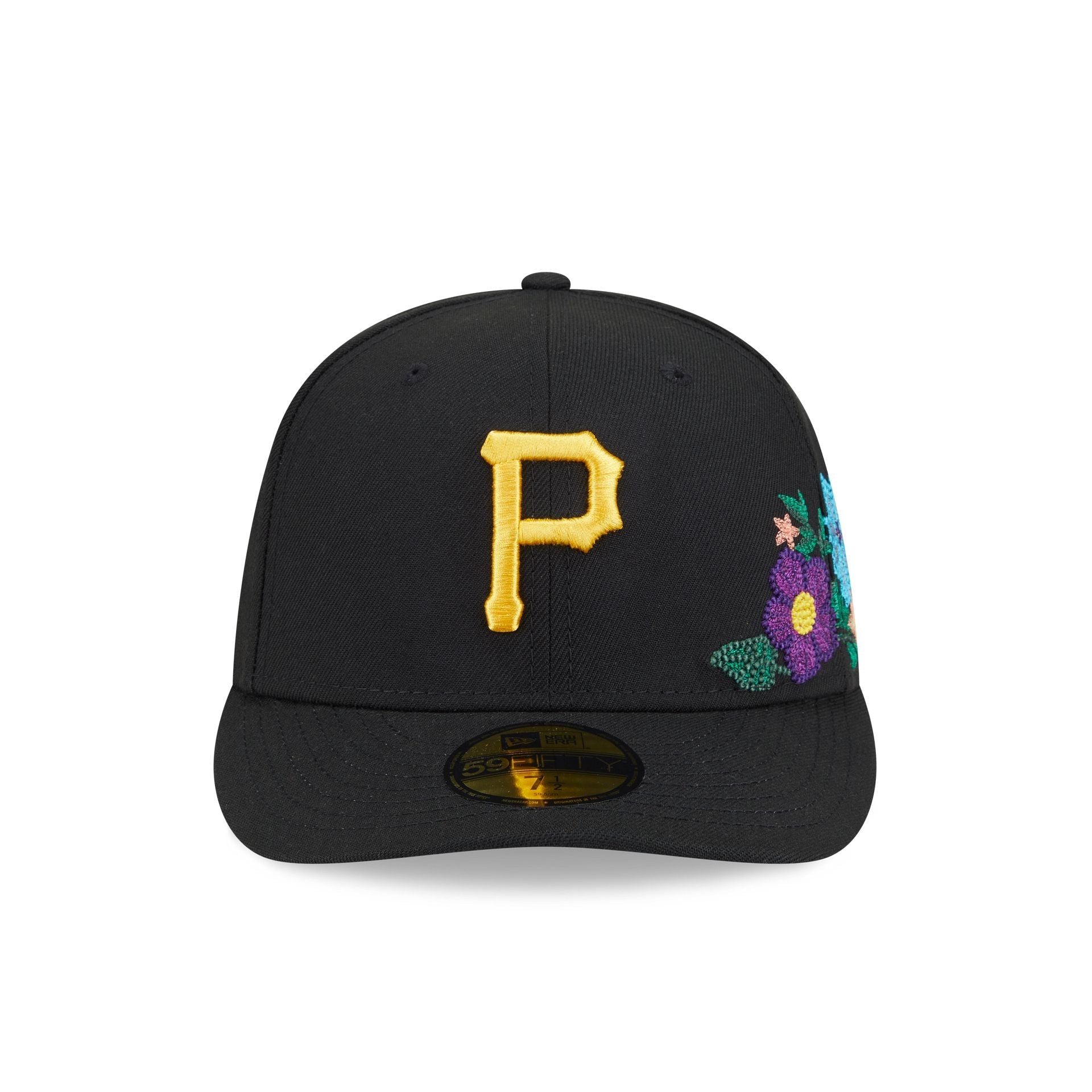 Pittsburgh Pirates Tonal Florals Black 59FIFTY Fitted Hat