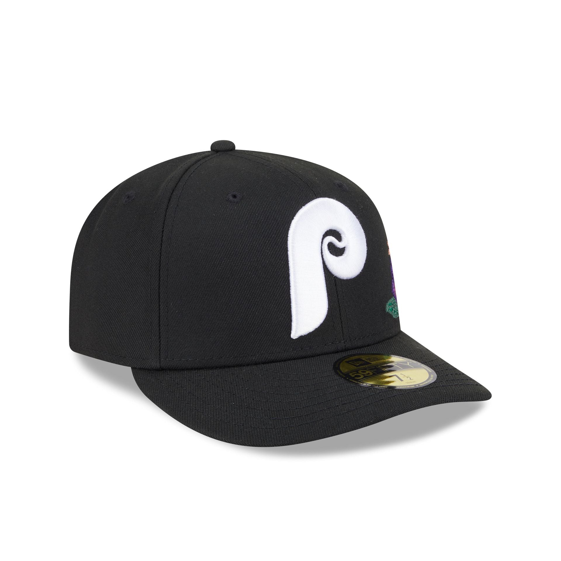 Philadelphia Phillies Tonal Florals Black 59FIFTY Fitted Hat