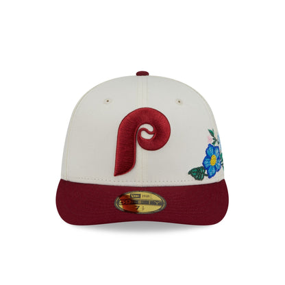 Philadelphia Phillies Tonal Florals White 59FIFTY Fitted Hat