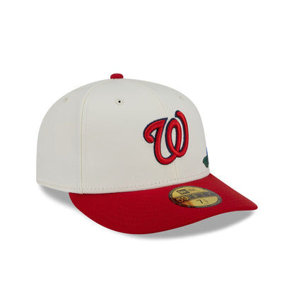 Washington Nationals Tonal Florals White 59FIFTY Fitted Hat