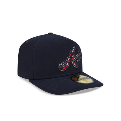 Atlanta Braves Stained Glass 59FIFTY A-Frame Fitted Hat