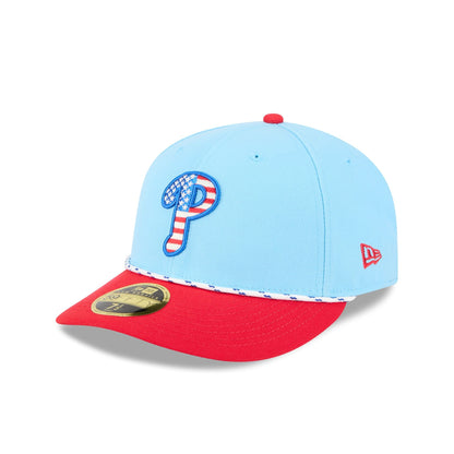 Philadelphia Phillies Independence Day 2025 Low Profile 59FIFTY Fitted Hat