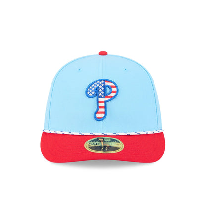 Philadelphia Phillies Independence Day 2025 Low Profile 59FIFTY Fitted Hat