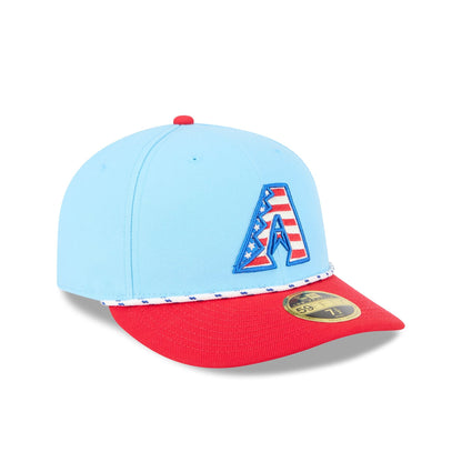 Arizona Diamondbacks Independence Day 2025 Low Profile 59FIFTY Fitted Hat