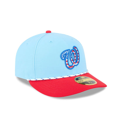 Washington Nationals Independence Day 2025 Low Profile 59FIFTY Fitted Hat