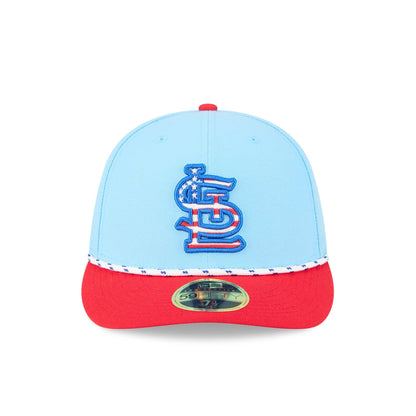 St. Louis Cardinals Independence Day 2025 Low Profile 59FIFTY Fitted Hat