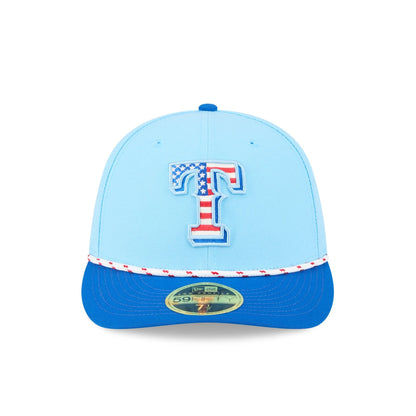 Texas Rangers Independence Day 2025 Low Profile 59FIFTY Fitted Hat