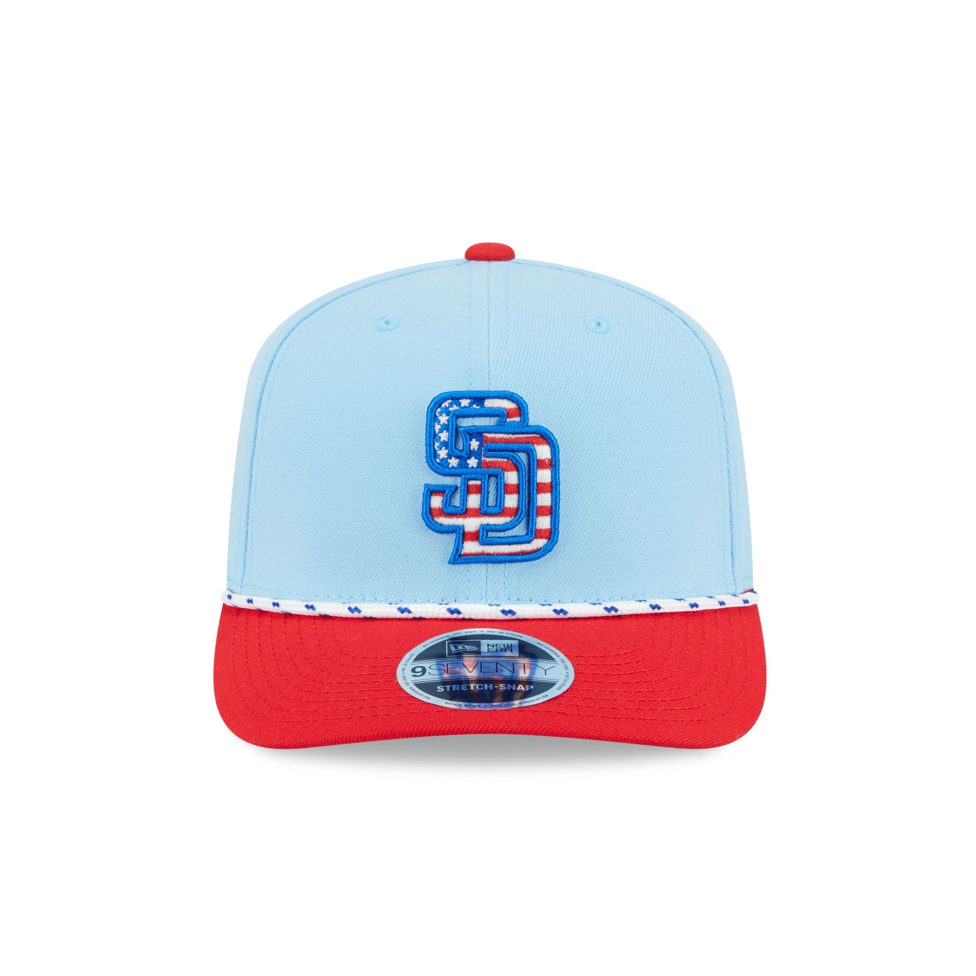 San Diego Padres Independence Day 2025 9SEVENTY Stretch-Snap Hat