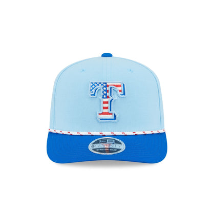 Texas Rangers Independence Day 2025 9SEVENTY Stretch-Snap Hat