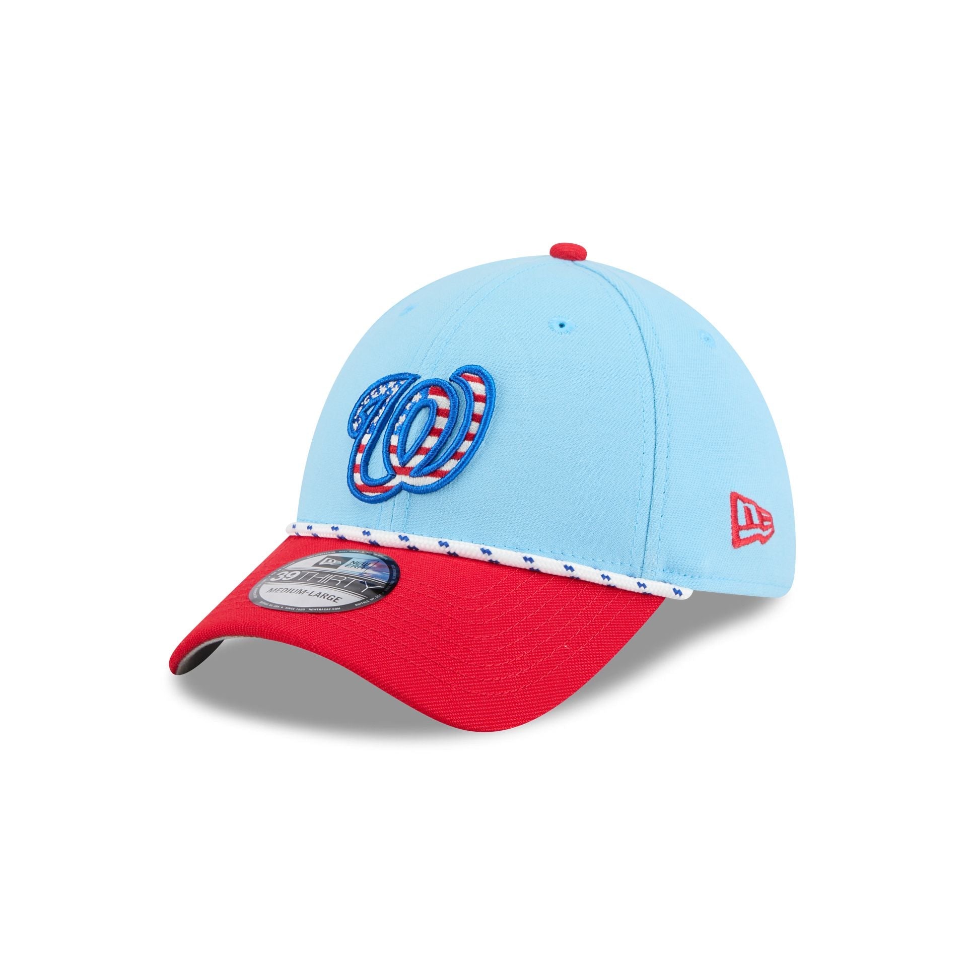 Washington Nationals Independence Day 2025 39THIRTY Stretch Fit Hat