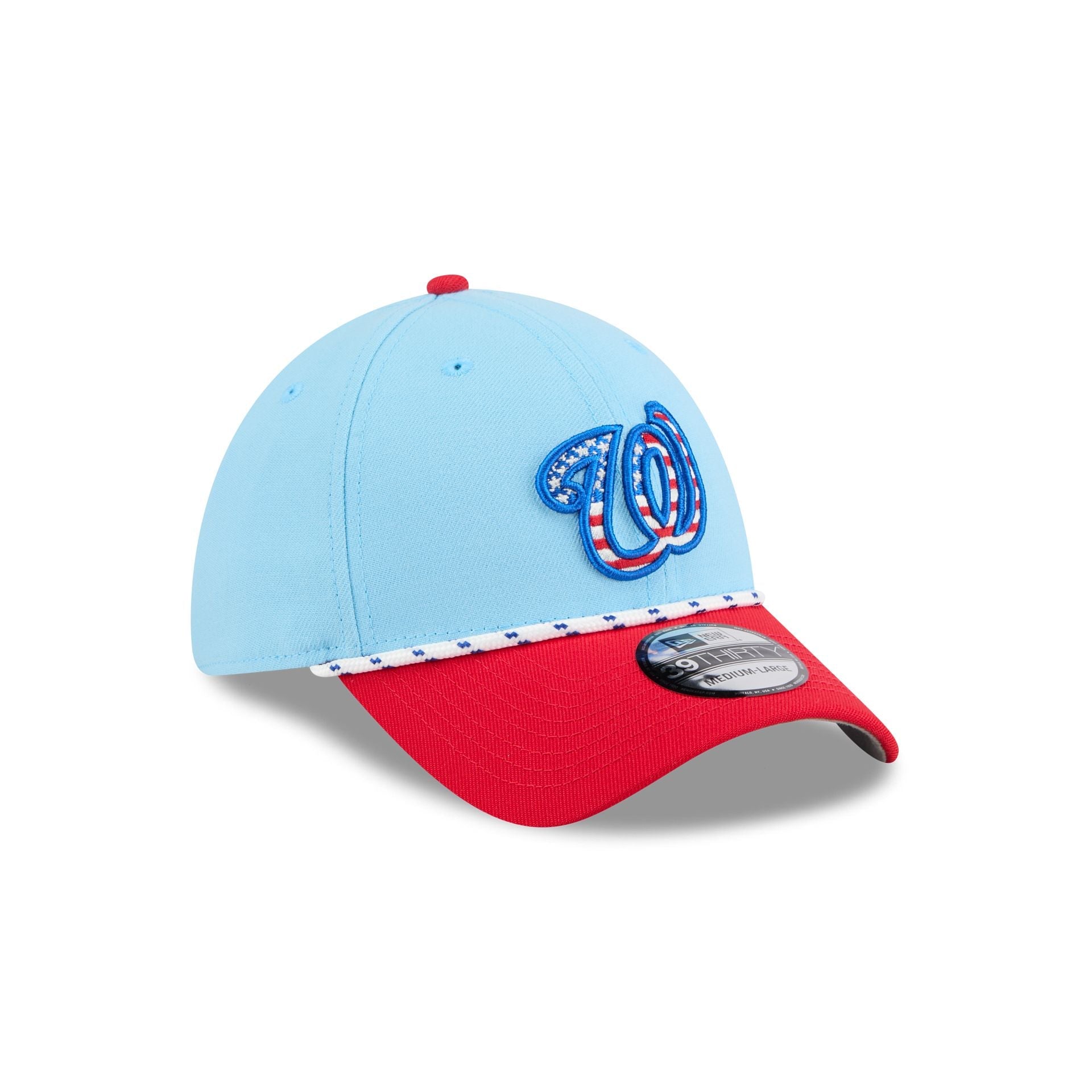 Washington Nationals Independence Day 2025 39THIRTY Stretch Fit Hat