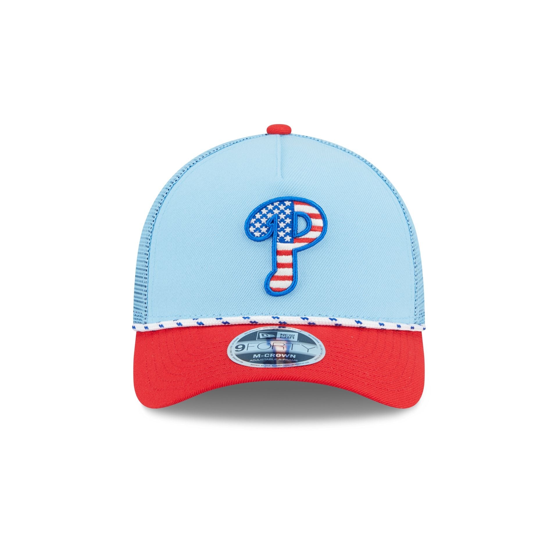 Philadelphia Phillies Independence Day 2025 9FORTY M-Crown A-Frame Trucker Hat