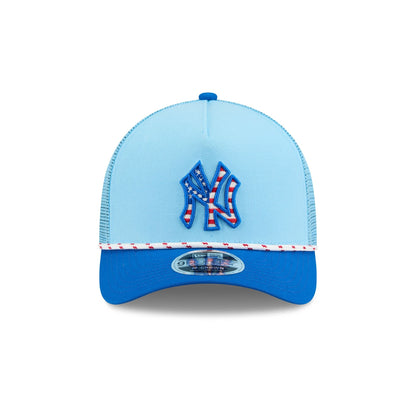 New York Yankees Independence Day 2025 9FORTY M-Crown A-Frame Trucker Hat