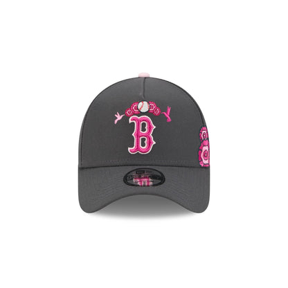 Boston Red Sox Day of the Dead Graphite 9FORTY A-Frame Snapback Hat