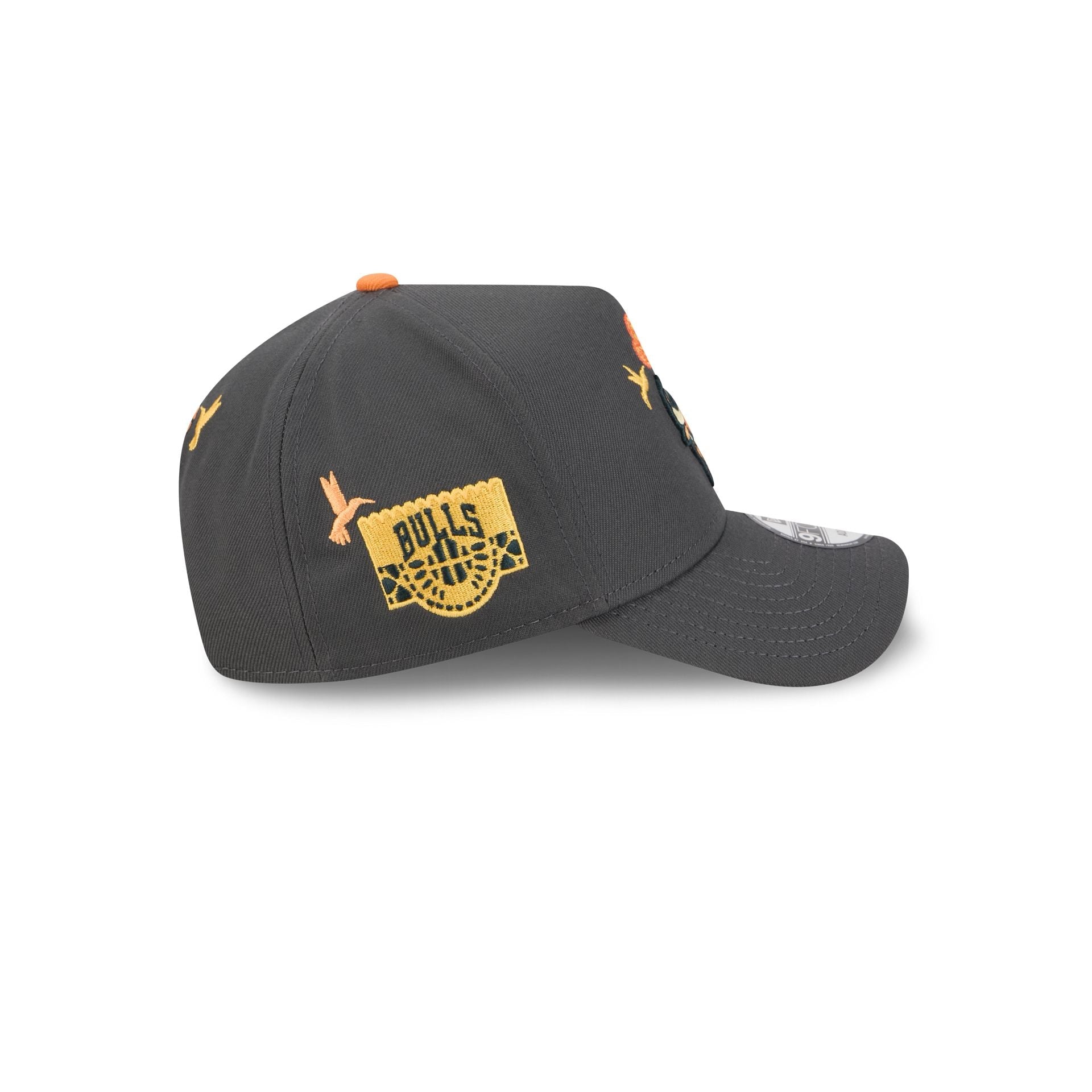 Chicago Bulls Day of the Dead Graphite 9FORTY A-Frame Snapback Hat