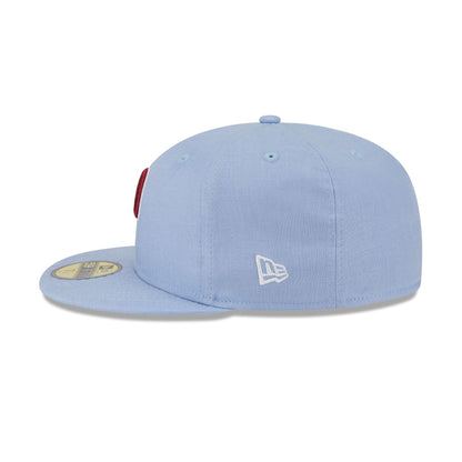 Team Linen Philadelphia Phillies 59FIFTY Fitted Hat
