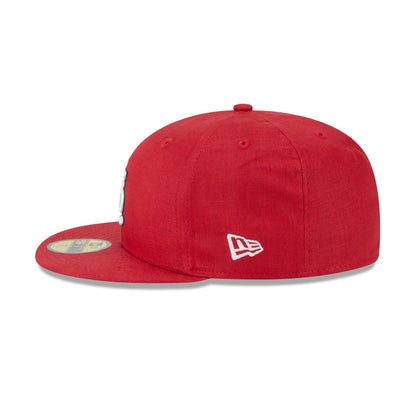 Team Linen St. Louis Cardinals 59FIFTY Fitted Hat
