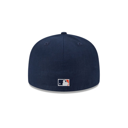 Team Linen Detroit Tigers 59FIFTY Fitted Hat
