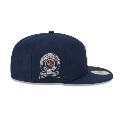 Team Linen Detroit Tigers 59FIFTY Fitted Hat