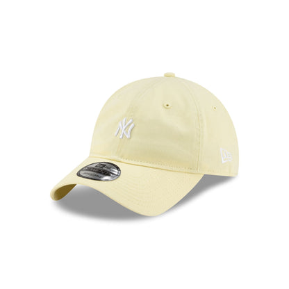 New York Yankees Mini Logo Pastel Yellow 9TWENTY Adjustable Hat