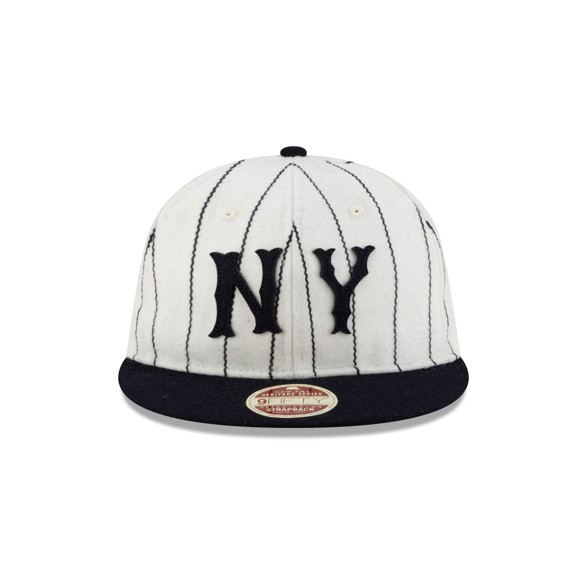 New York Yankees Heritage Pinstripe Retro Crown 9FIFTY Strapback Hat