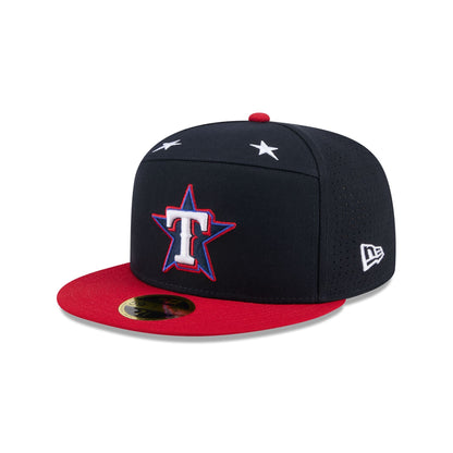 Texas Rangers 2025 All-Star Game Workout Split Panel 59FIFTY Fitted Hat