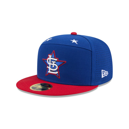 St. Louis Cardinals 2025 All-Star Game Workout Split Panel 59FIFTY Fitted Hat
