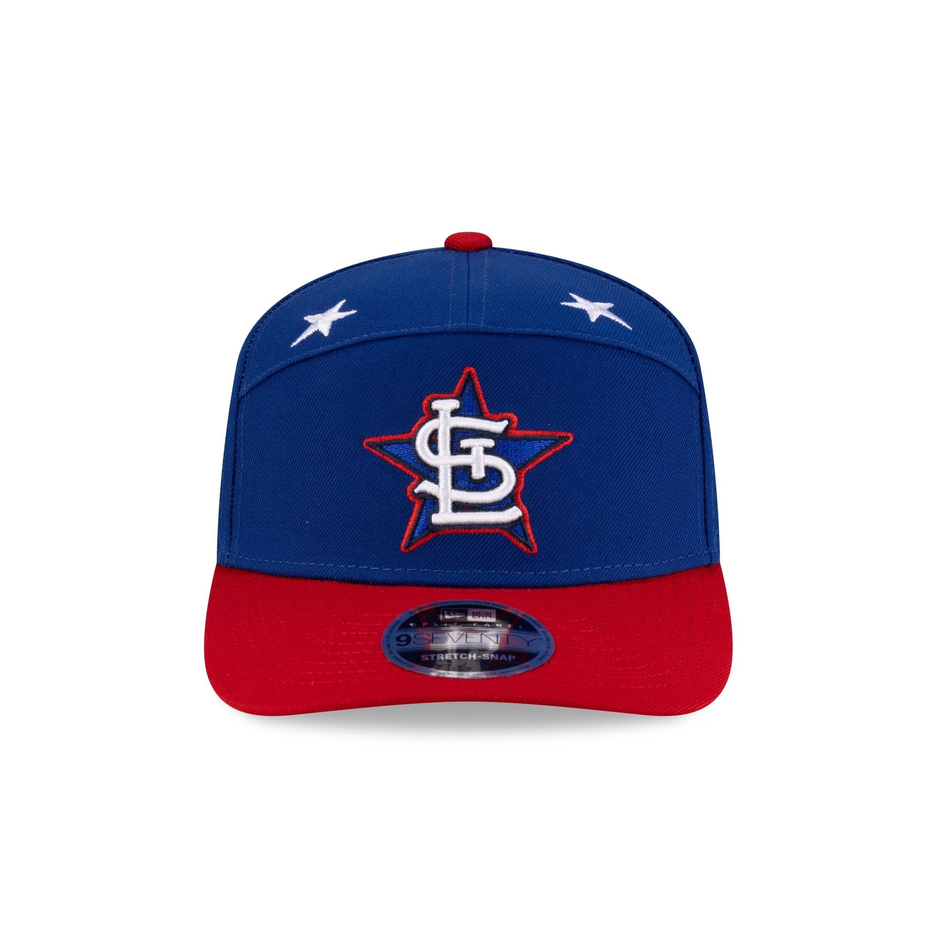 St. Louis Cardinals 2025 All-Star Game Workout Split Panel 9SEVENTY Stretch-Snap Hat