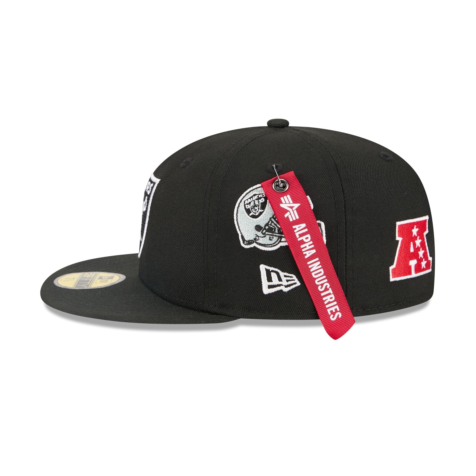 Alpha Industries x Las Vegas Raiders Black 59FIFTY Fitted Hat