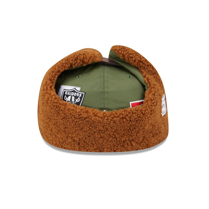 Alpha Industries x Las Vegas Raiders Olive Green Dog Ear 59FIFTY Fitted Hat