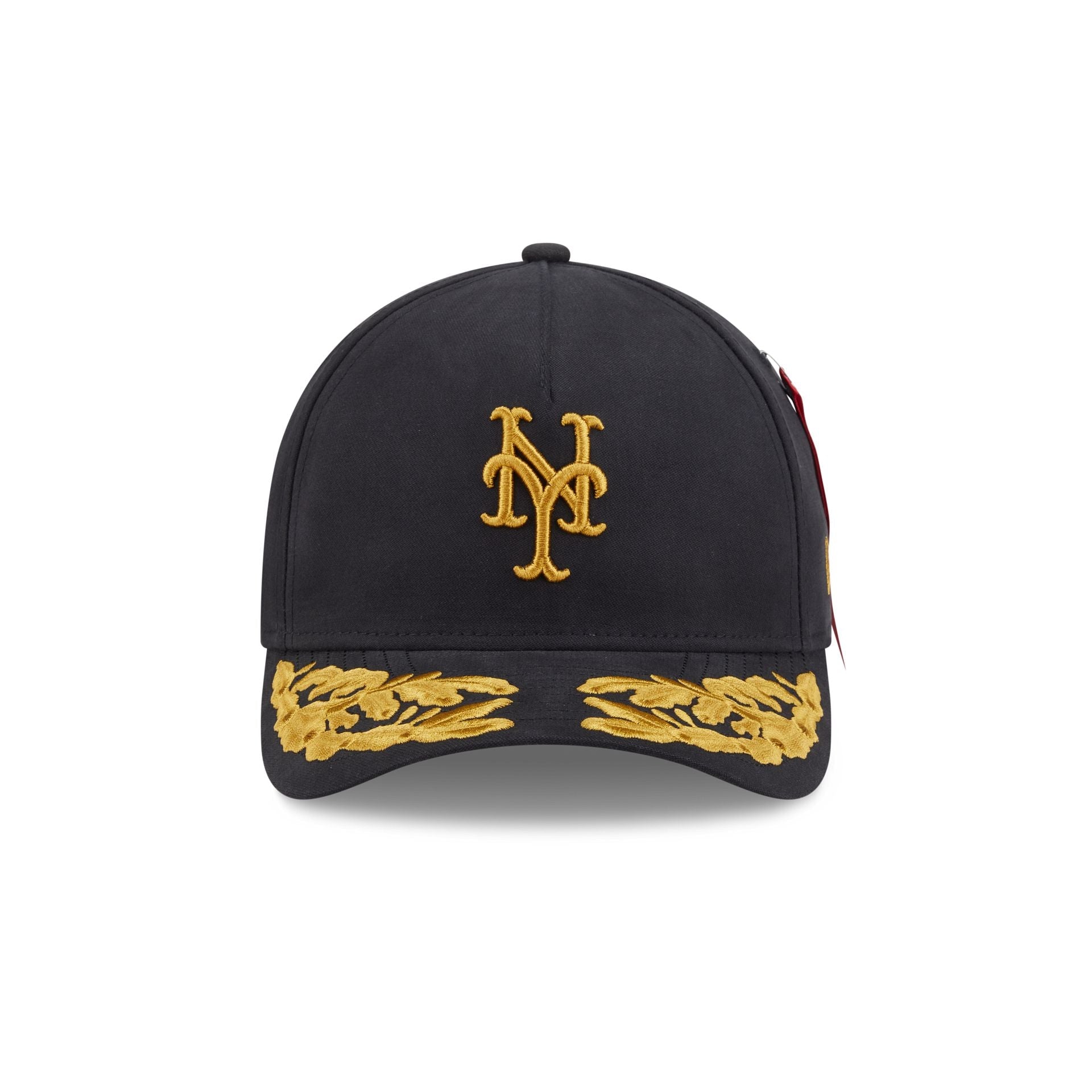 Alpha Industries x New York Mets Black 9FORTY M-Crown A-Frame Snapback Hat