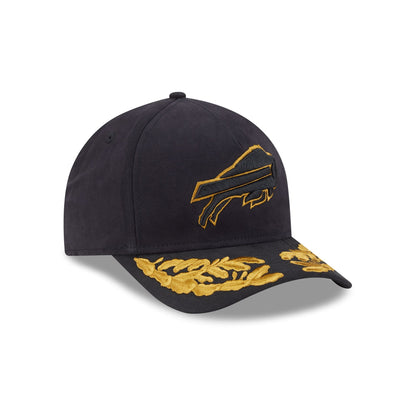Alpha Industries x Buffalo Bills Black 9FORTY M-Crown A-Frame Snapback Hat
