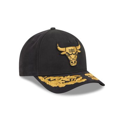 Alpha Industries x Chicago Bulls Black 9FORTY M-Crown A-Frame Snapback Hat