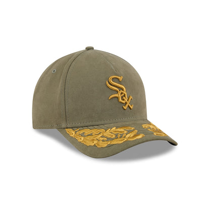 Alpha Industries x Chicago White Sox Olive Green 9FORTY M-Crown A-Frame Snapback Hat