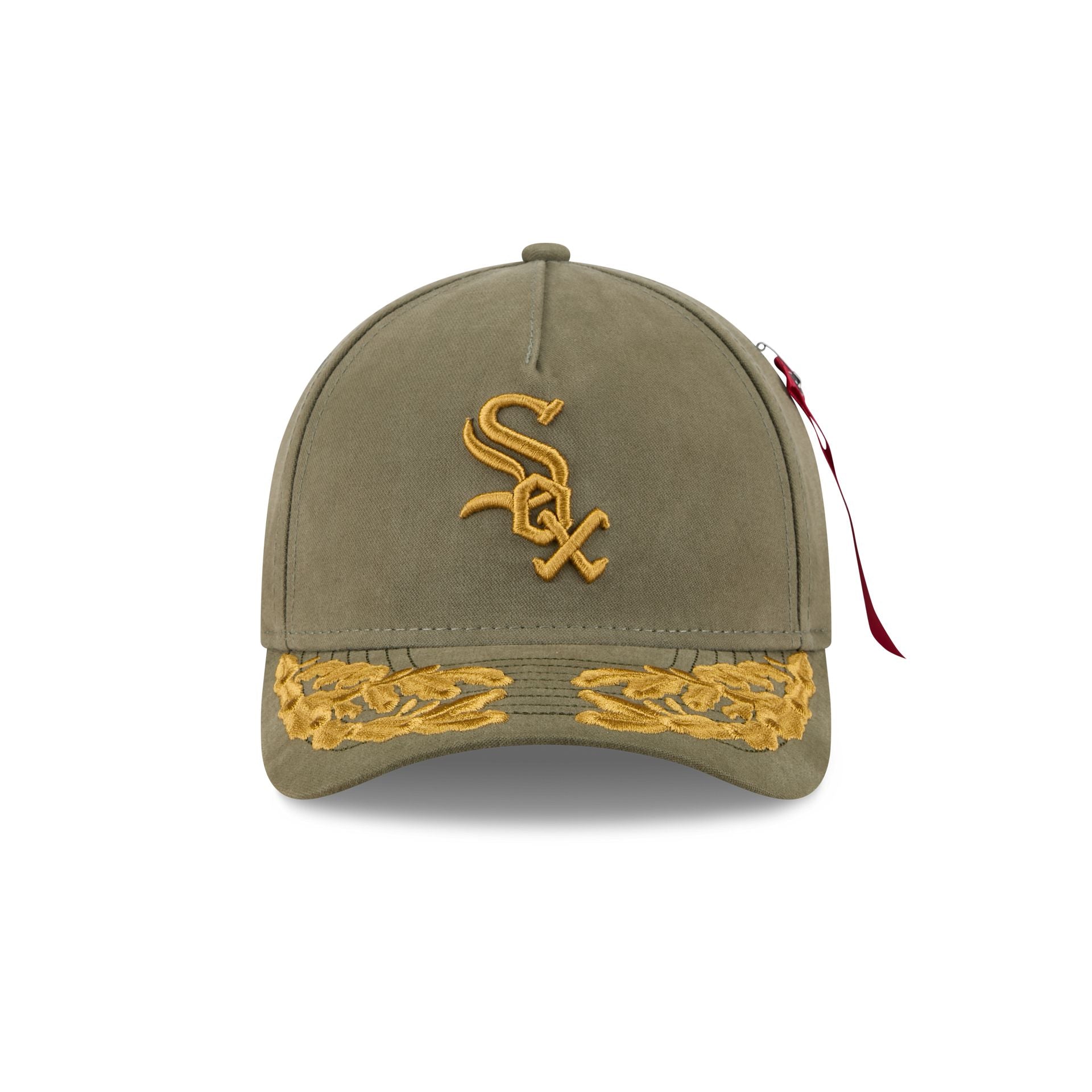 Alpha Industries x Chicago White Sox Olive Green 9FORTY M-Crown A-Frame Snapback Hat