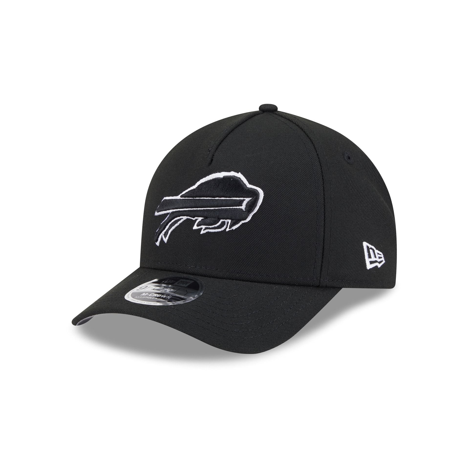 Buffalo Bills Black & White 9FORTY M-Crown A-Frame Snapback Hat