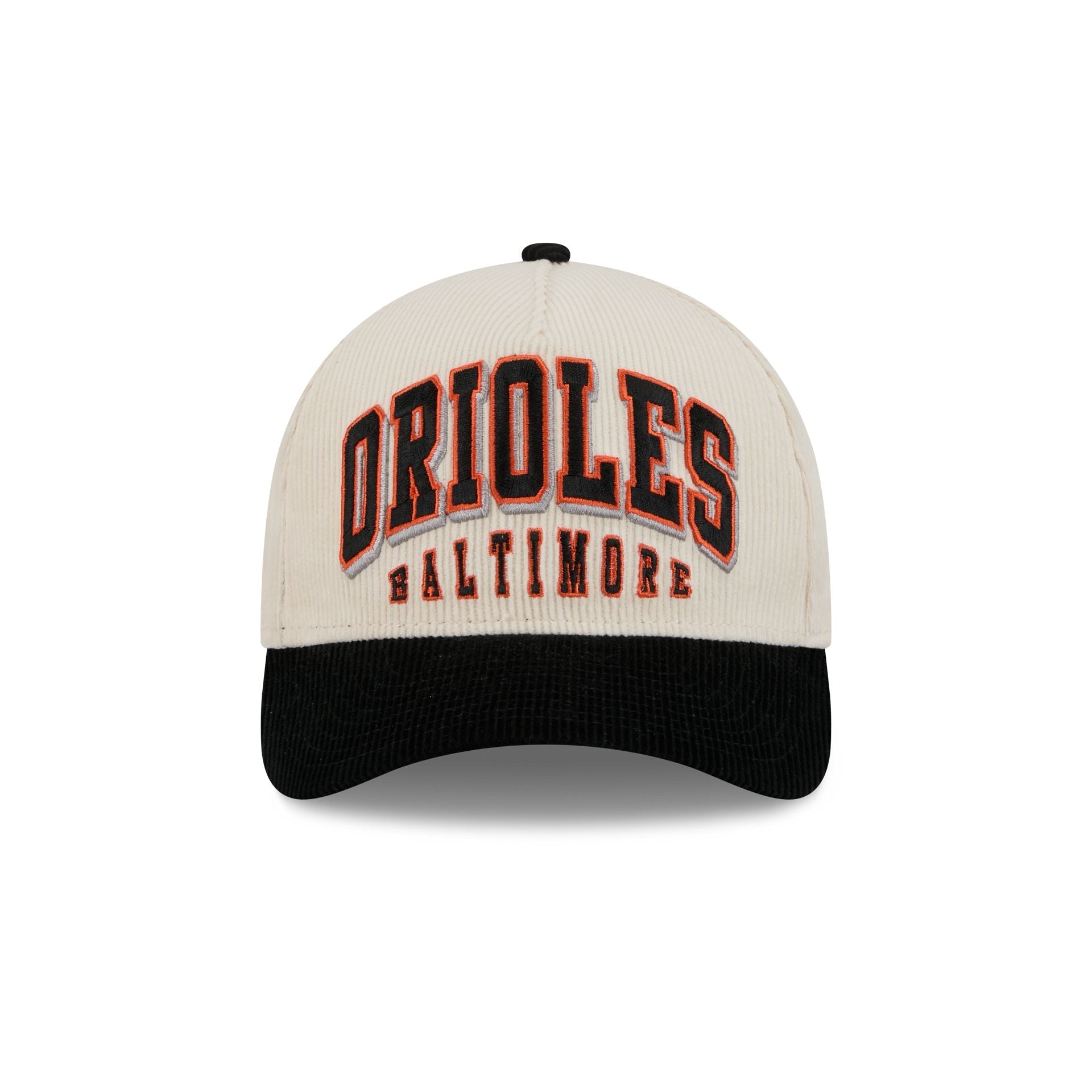Baltimore Orioles Stacked Corduroy 9FORTY M-Crown A-Frame Snapback Hat
