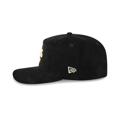 Athletics Nostalgic Black Corduroy 19TWENTY Adjustable Hat
