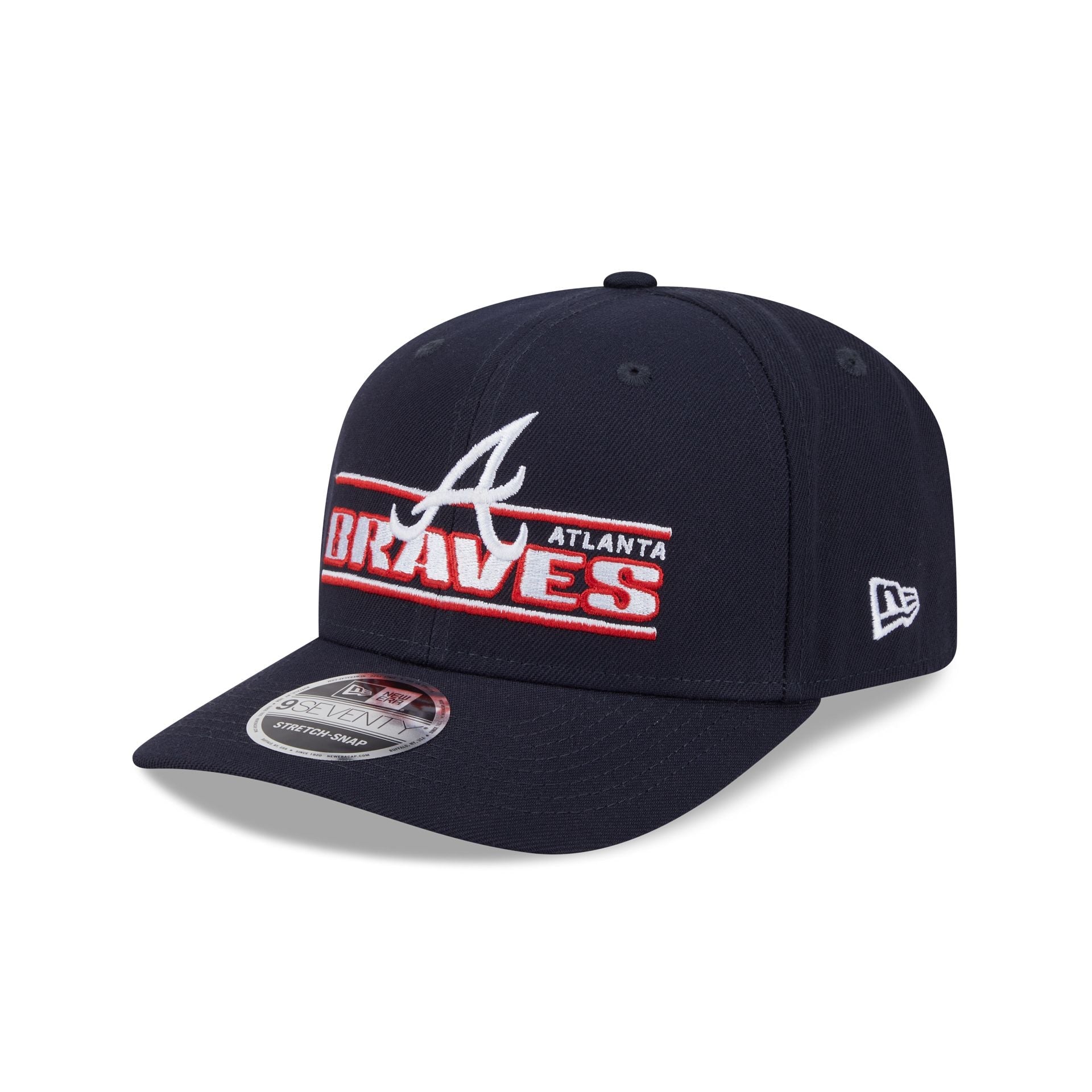 Atlanta Braves Stated 9SEVENTY Stretch-Snap Hat