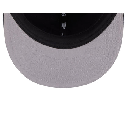 Atlanta Braves Black and White Plaid Retro Crown 9FIFTY Snapback Hat